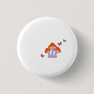 Forest Droom – Artistieke Paddenstoel Grafische T- Ronde Button 3,2 Cm