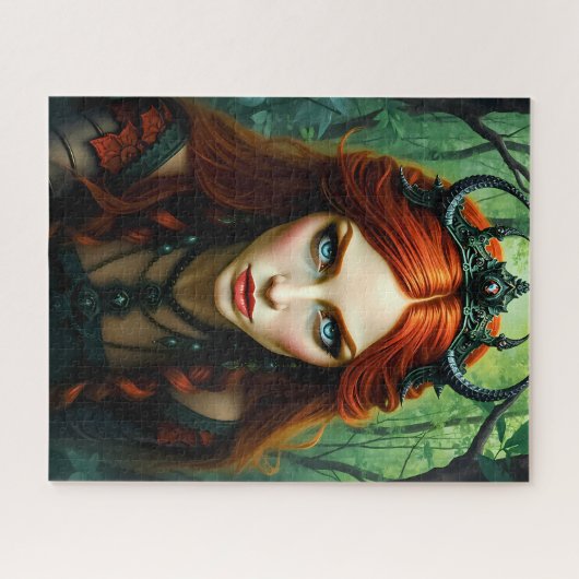 Forest Dryad Queen - Mystical Nature Fantasy Art Legpuzzel (Horizontaal)
