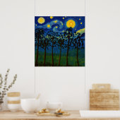 Forest Echoes of Infinity – Een boslandschap Poster (Keuken)
