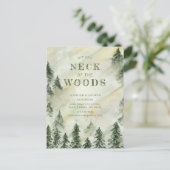 Forest Elegance Moving Aankondiging Briefkaart (Staand voorkant)