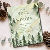 Forest Elegance Moving Aankondiging Briefkaart