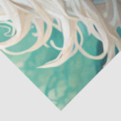 Forest Elegant Leaf Woman paper Tissuepapier (Detail)