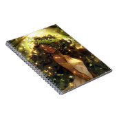 Forest Elf Afro-Amerikaanse Black Fantasy Art Notitieboek (Rechterzijde)