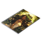 Forest Elf Afro-Amerikaanse Black Fantasy Art Notitieboek (Linkerzijde)