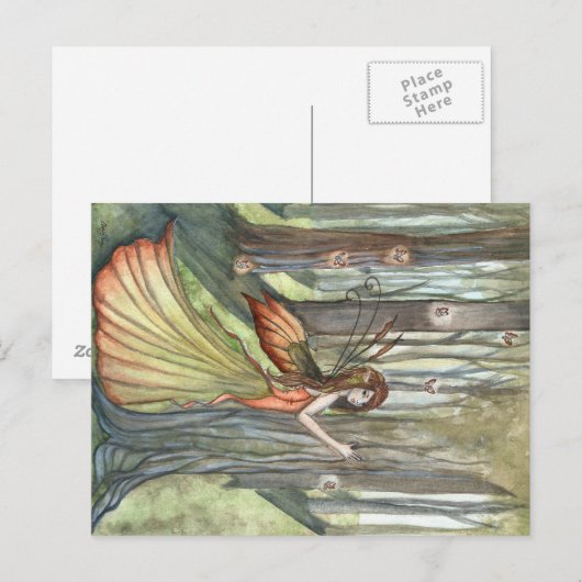 Forest Enchantment Fairy Art Briefkaart (Voorkant / Achterkant)