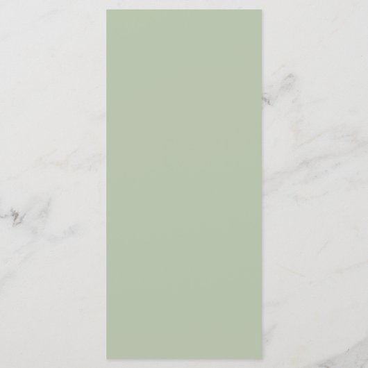 Forest Eucalyptus Greenery Leaves Wedding Menu (Achterkant)