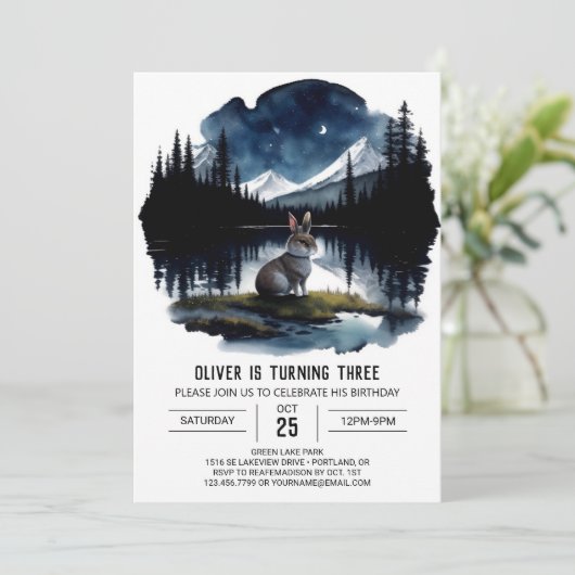 Forest Explorer Uitnodiging voor Verjaardag Expedi (Staand voorkant)