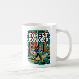 Forest Explorer wandelillustratie Koffiemok