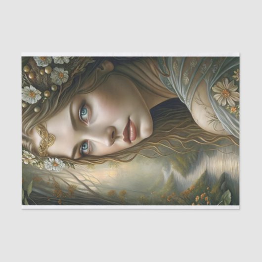 Forest Fae Queen Decoupage Tissuepapier (Voorkant)