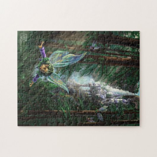 Forest Fairies en Waterfall Castle Legpuzzel (Horizontaal)