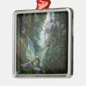 Forest Fairies en Waterfall Castle Metalen Ornament (Links)