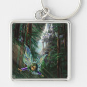 Forest Fairies en Waterfall Castle Sleutelhanger (Voorkant)