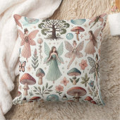 Forest Fairies Mushrooms Kind groot Sierkussen (Deken)