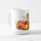 Forest Fairy & Autumn Pumpkin Bouquet Koffiemok (Voorkant links)