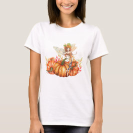 Forest Fairy & Autumn Pumpkin Bouquet T-shirt