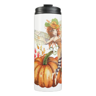 Forest Fairy & Autumn Pumpkin Bouquet Thermosbeker