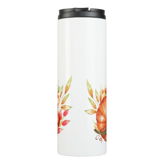 Forest Fairy & Autumn Pumpkin Bouquet Thermosbeker (Achterkant)