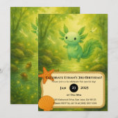 Forest Fairy Axolotl Birthday  Kaart (Voorkant / Achterkant)