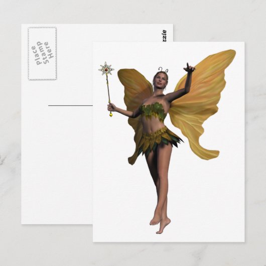 Forest Fairy Briefkaart (Voorkant / Achterkant)