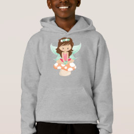 Forest Fairy, Cute Fairy, Brown Hair, paddenstoel