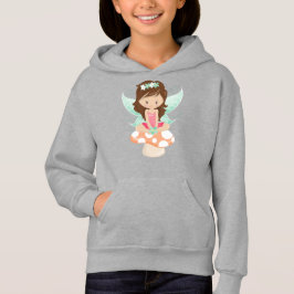 Forest Fairy, Cute Fairy, Brown Hair, paddenstoel