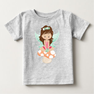 Forest Fairy, Cute Fairy, Brown Hair, paddenstoel