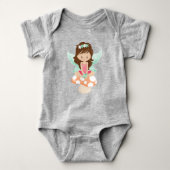 Forest Fairy, Cute Fairy, Brown Hair, paddenstoel Romper (Voorkant)