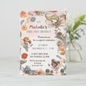 Forest Fairy First Birthday Invitation, Magical Kaart (Staand voorkant)
