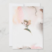 Forest Fairy First Birthday Invitation, Magical Kaart (Achterkant)