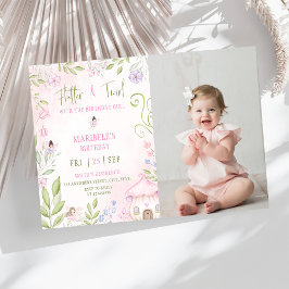 Forest Fairy Flutter & Twirl Meisje Verjaardag Fot Kaart