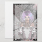 Forest Fairy Gothic Stationery Briefpapier (Voorkant / Achterkant)