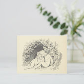 Forest Fairy in Love  Drawing Briefkaart (Staand voorkant)