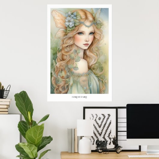 Forest Fairy Poster (Thuiskantoor)