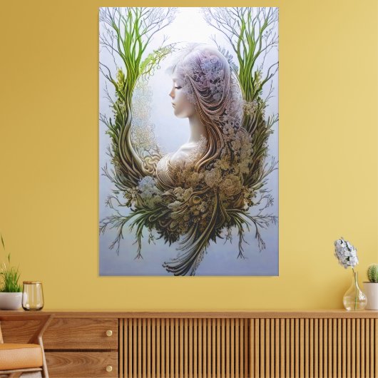 Forest fairy vibes canvas afdruk (Insitu (Woonkamer))