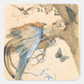 Forest Fairy Vierkante Sticker
