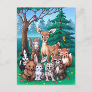 Forest Family Briefkaart