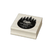 Forest Family Cabin Retouradres Rubberstempel (Stempel)