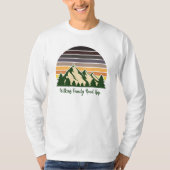Forest Family Road Trip Custom Lange Mouw T-shirt (Voorkant)