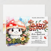 Forest Fantasy Baby Mushrooms Baby shower Kaart (Voorkant / Achterkant)