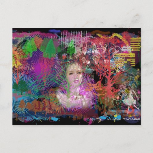 Forest Fantasy Briefkaart (Voorkant)