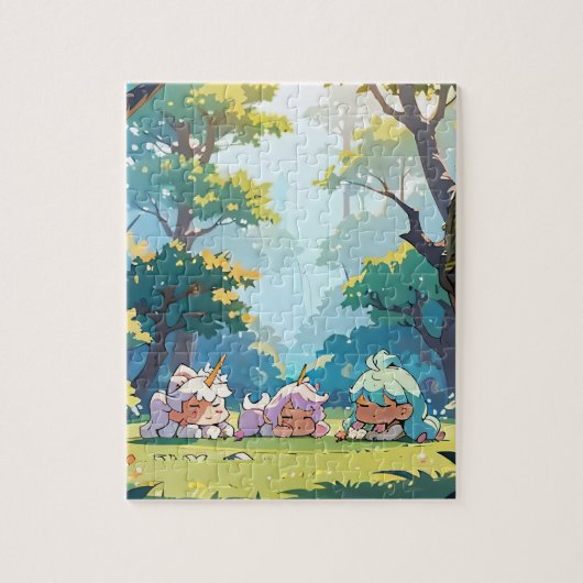 Forest Fantasy Girl Puzzel (Verticaal)