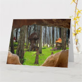 FOREST FANTASY VOOR HAAR VERJAARDAG KAART (Gele Bloem)