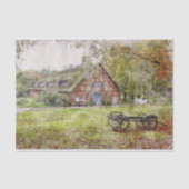 Forest Farmhouse Plus Wagon Tissuepapier (Voorkant)