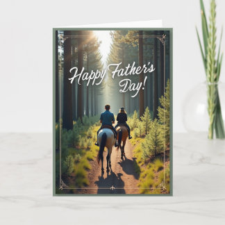 Forest Fathers Day Ride Card Kaart