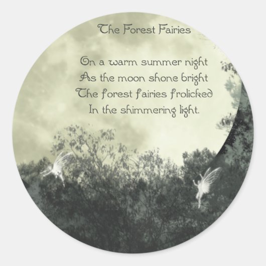 Forest feeën Stickers (Voorkant)