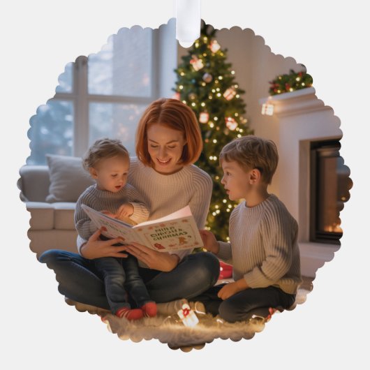 Forest Feestelijke krabbels Vrolijke Kerst Keepsak Ornament Kaart (Achterkant)