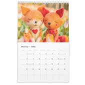 Forest Felt Friends 2026 Calendar – Handmade Woodl Kalender (Feb 2026)