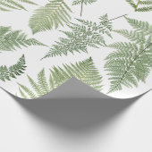 Forest Fern Fronds  Greenery Botanical Cadeaupapier (Hoek)