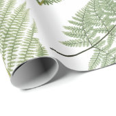 Forest Fern Fronds  Greenery Botanical Cadeaupapier (Rol Hoek)