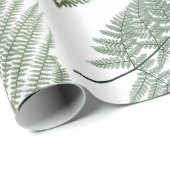 Forest Fern Fronds  Greenery Botanical Cadeaupapier (Rol Hoek)